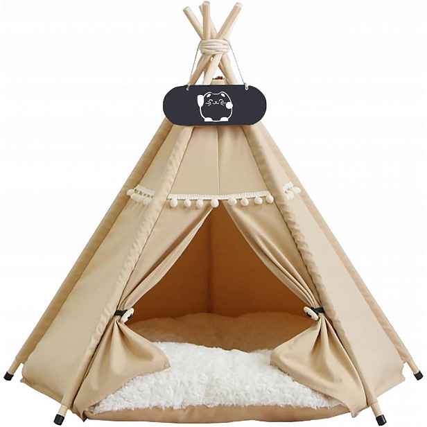 Teepee Stan Pro Psa A Kočku Pelíšek Domeček S Polštářem 50x50x60 cm