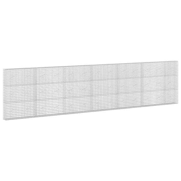 vidaXL Gabion s drátem 3,5 mm a síťkou 5x5 cm 650x20x150 cm