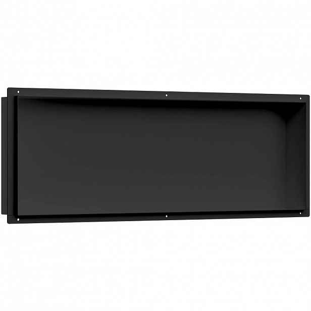 Zápustná polička/nika do obkladu - černá matná - 60x20x10 cm