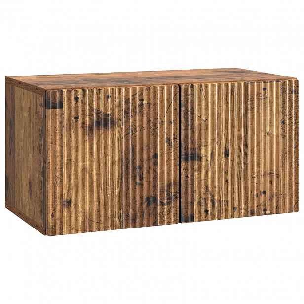 vidaXL Nástěnná TV skříň 59,5 x 31 x 30 cm Staré dřevo