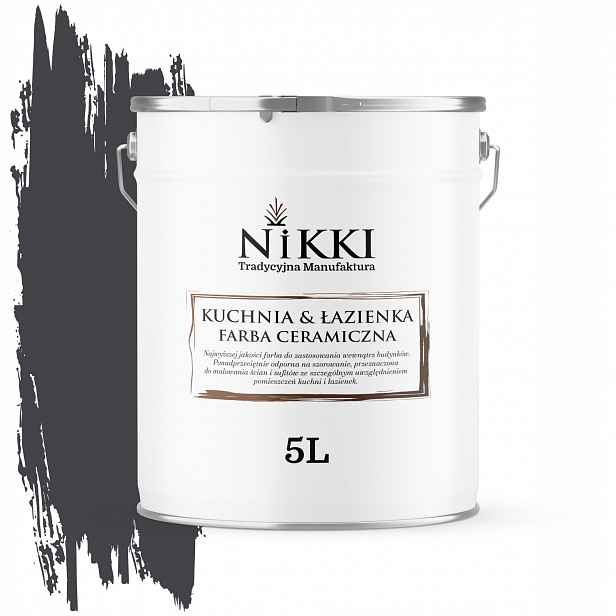 Barva Keramická Kuchyně Koupelna Barva Černá H0907 Hluboká Matná 5L Nástěnná