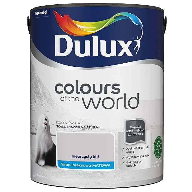 Dulux Barvy Světa Barva Stříbřitý Led 5L