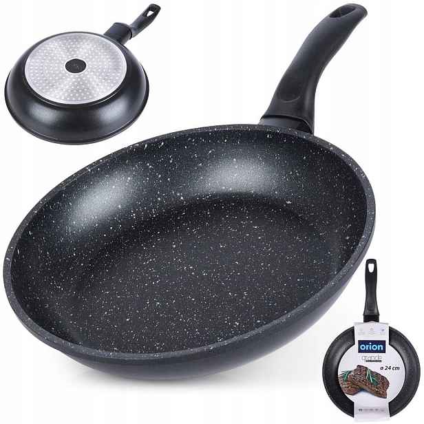 Granitová pánev na smažení dušení Orion Grande 24 cm na plyn, indukční