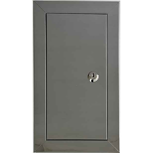 Komínová dvířka čistící, kovové, lesk 13x26