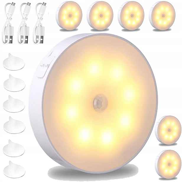 Led Lampy Bezdrátová Usb Lampa Do Skříně Vysoká Kvalita 3 Režimy Trvanlivosti