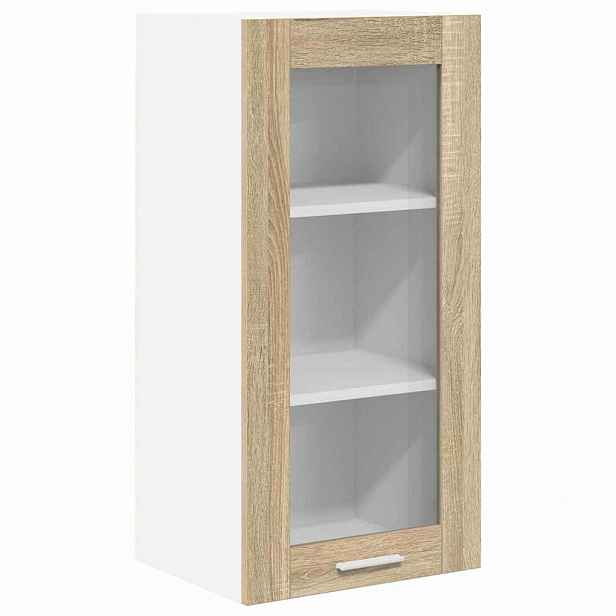 vidaXL Závěsná skříňka Sonoma dub 40 x 31 x 80 cm Kompozitní dřevo