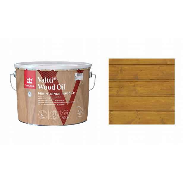 Tikkurila Valtti Wood Oil 9 L 236A Zlatý Rozpouštědlový Olej