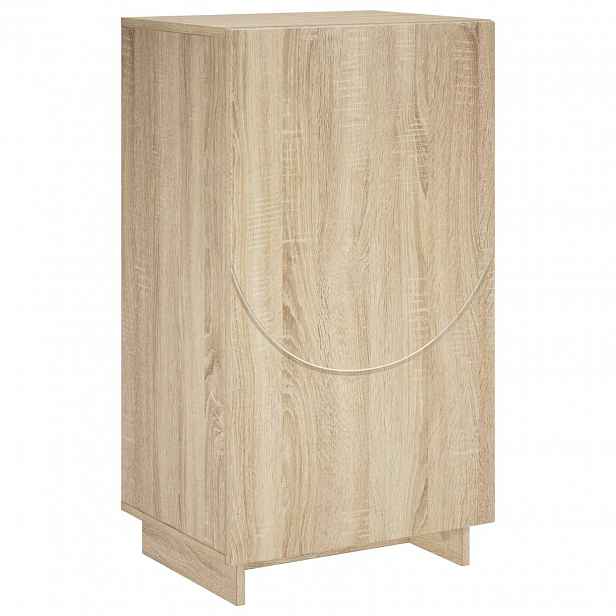 vidaXL Botník 48 x 38 x 87,5 cm kompozitní dřevo Dub sonoma