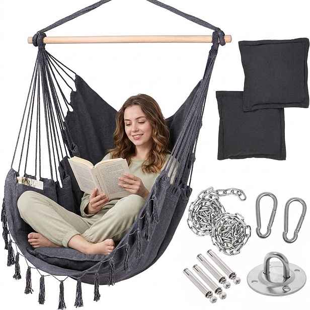 Houpací Síť Brazilské Zahradní Závěsné Křeslo Houpací Síť Boho Zahrada Montáž
