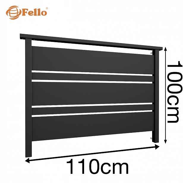 Solid MIX Francouzský balkon 110 cm Zábradlí Ral