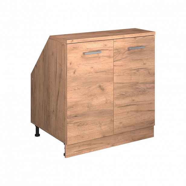 Vicco WARDROBE FOR SLOPING CEILING Rion Zlatý mocný dub 80 x 81.6 cm se 2 dveřmi, korpus skříně hloubka 60 cm