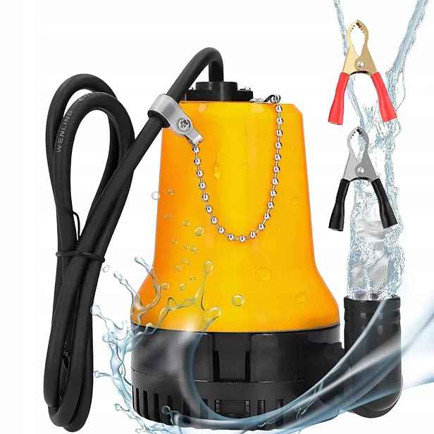 Výkonná ponorná studniční pumpa pro čistou a špinavou vodu 65 W 4200 l/h 12 V