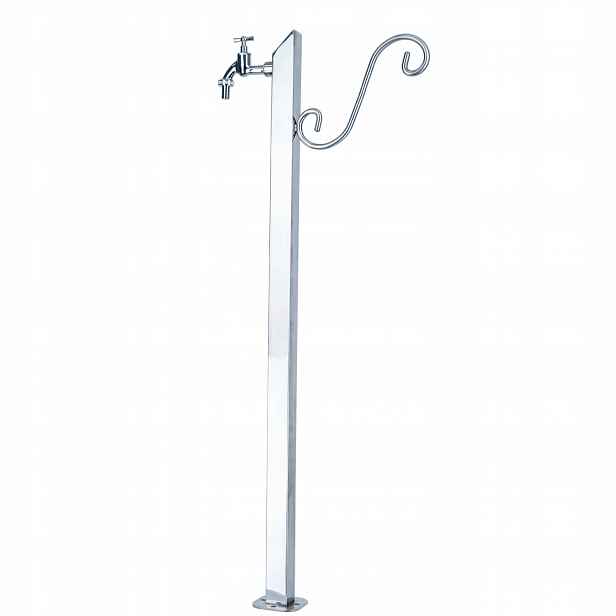 Zahradní hydrant 100 cm Kohoutek Inox „Čtverec“ Dolní