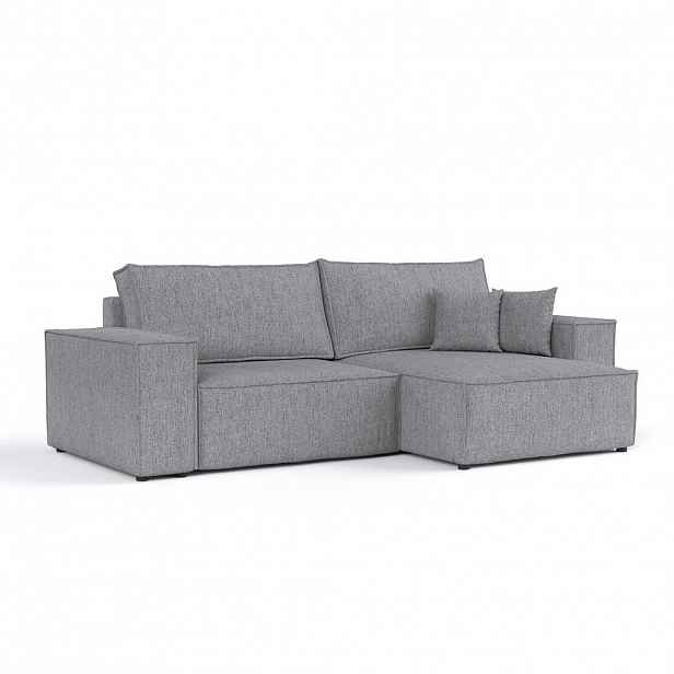 AltaBeds ROHOVÁ SEDAČKA CAVO, textil, Šedá
