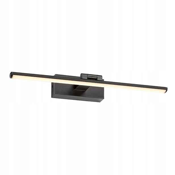 Moderní nástěnná lampa na obrazy Rabalux Gaten Led černá, elegantní