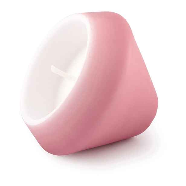 Růžová svíčka Unipar Floating Cone, doba hoření 15 h