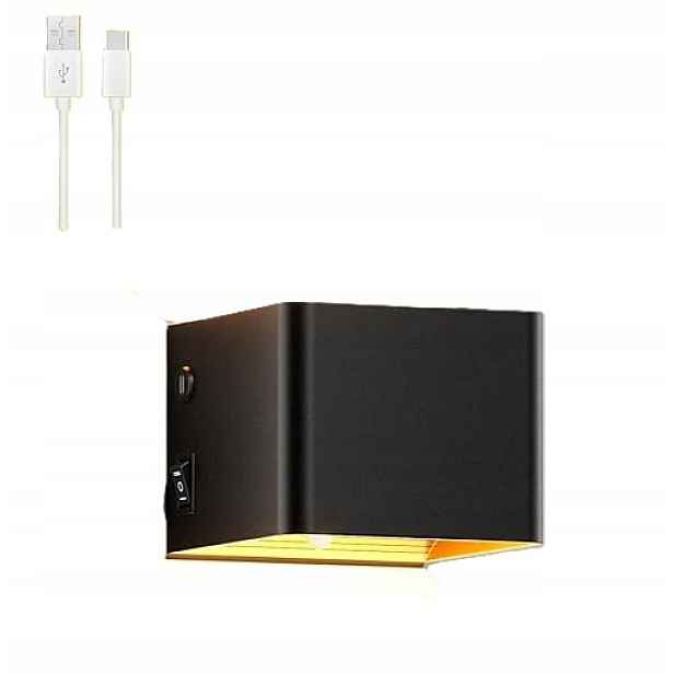 Akumulátorová Led nástěnná lampa s pohybovým senzorem 4000 mAh, 2 kusy
