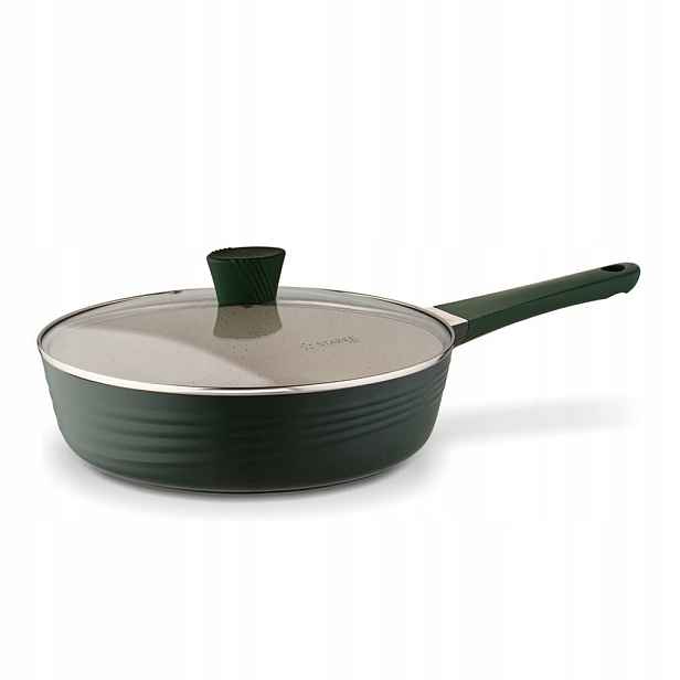 Hluboká pánev s poklicí na indukci Naturale 28 cm