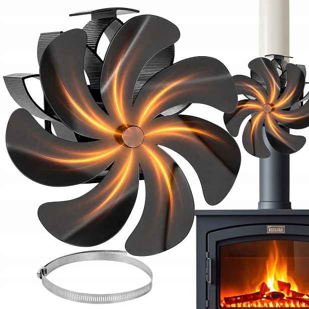 Krbový Ventilátor Termoelektrický Větráček Napájený Teplem Turbína