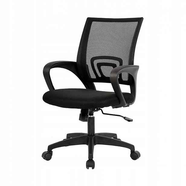 Kancelářská Otočná Židle Ava Černá Síťovina Mesch Komfortní Ergonomická