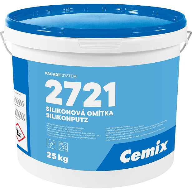 Omítka silikonová Cemix 2721 rýhovaná 2 mm 25 kg
