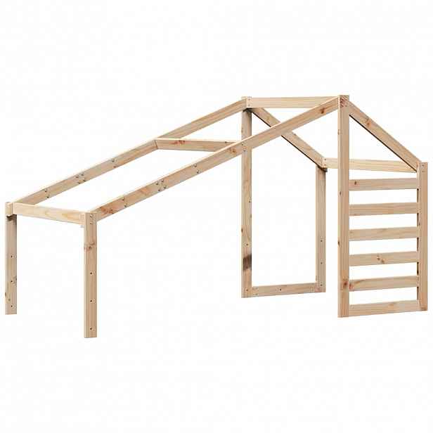 vidaXL Střecha na dětskou postel 198x97x113 cm masivní borové dřevo
