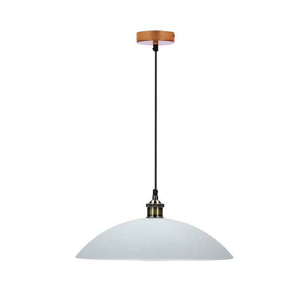 Závěsná lampa Dexter 2, měděná, 1x60W, stínidlo E27, bílá