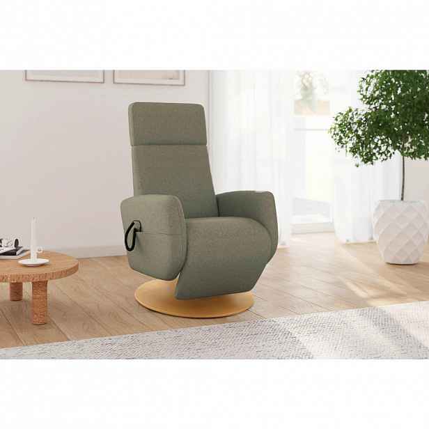 Sit & More RELAXAČNÍ KŘESLO, textil, olivově zelená
