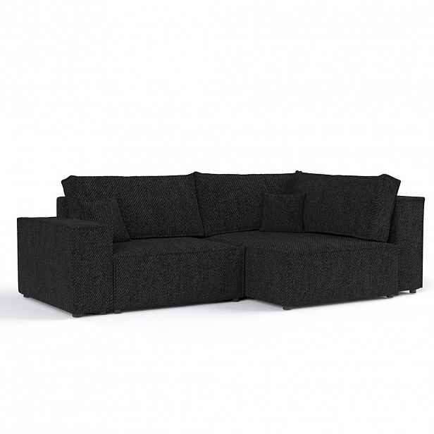 AltaBeds ROHOVÁ SEDAČKA AVION, textil, Černá