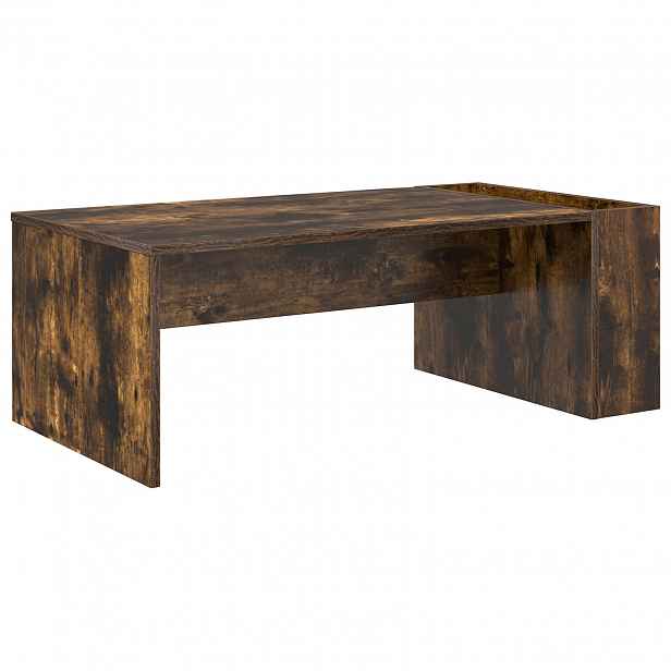 vidaXL Konferenční stolek Kouřový dub 95 x 50 x 34 cm Kompozitní dřevo