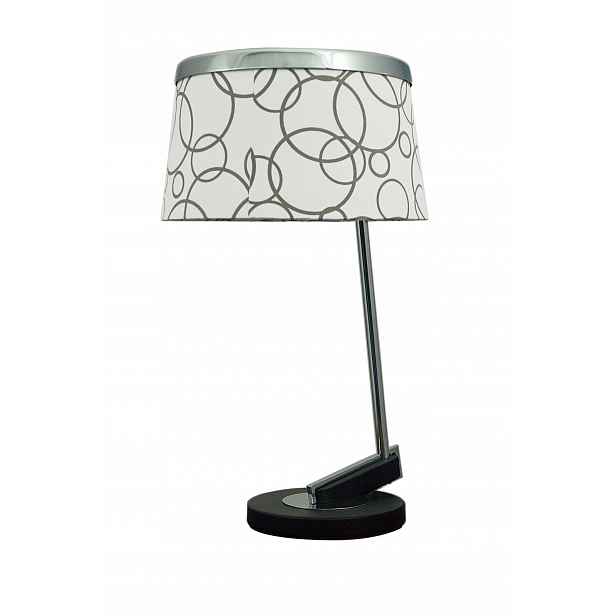 Černo-chromová stolní lampa Impresja Candellux