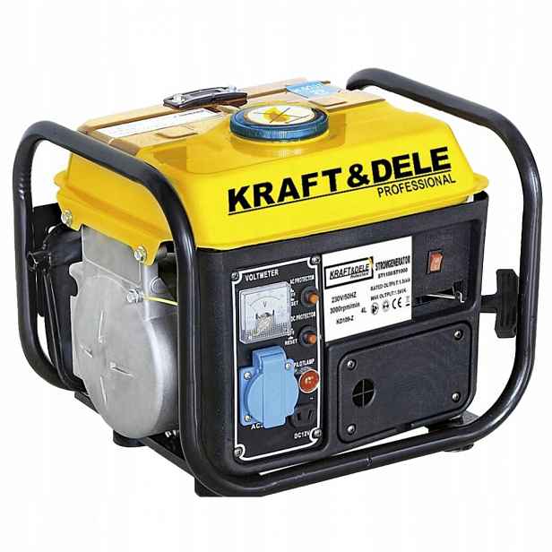 Jednofázový přenosný generátor Kraft&Dele 1200 W benzín