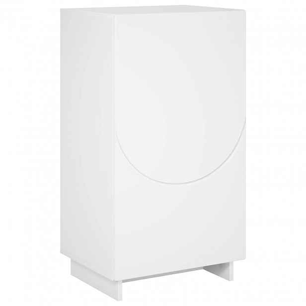 vidaXL Botník 48 x 38 x 87,5 cm kompozitní dřevo Bílá