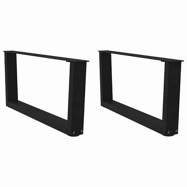 vidaXL Nohy konferenčního stolku ve tvaru V, 2 ks, černé, 70 x (30-31,3) cm, ocel