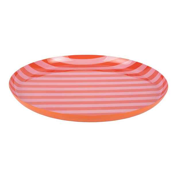 Oranžový/světle růžový železný talíř ø 30 cm Animado – PT LIVING