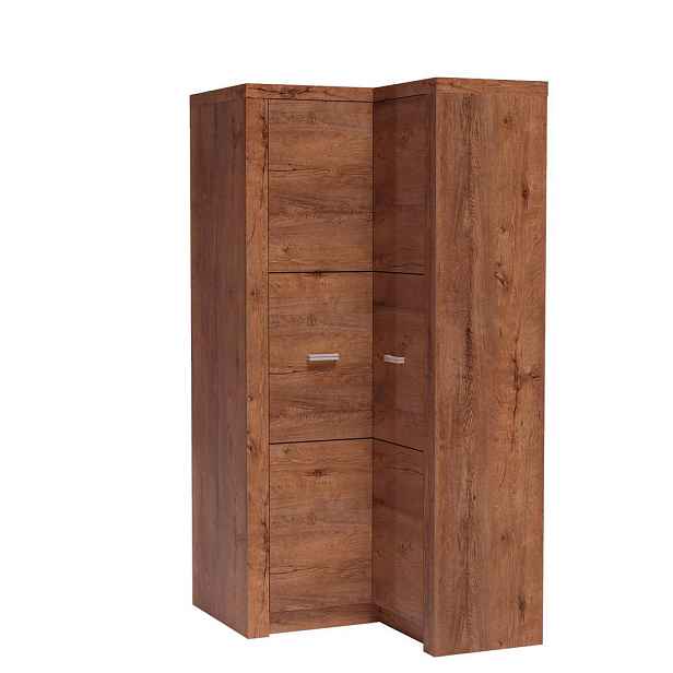 MASSENO ŠATNÍ SKŘÍŇ S OTOČNÝMI DVEŘMI ZERI, 106/192/58 cm 2dveřová, hnědá
