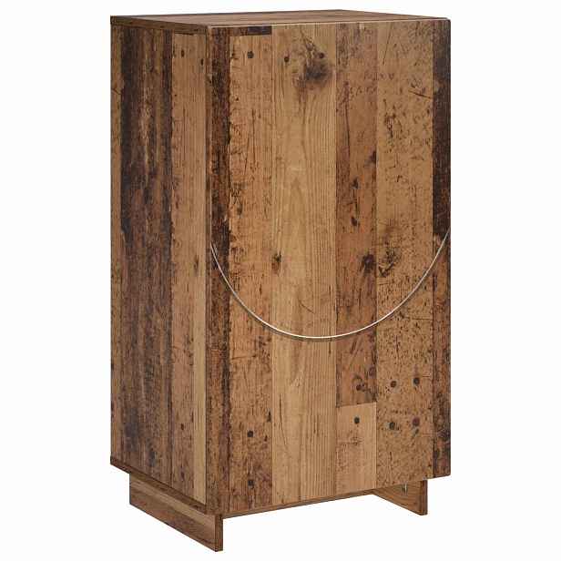 vidaXL Botník 48 x 38 x 87,5 cm kompozitní dřevo Staré dřevo