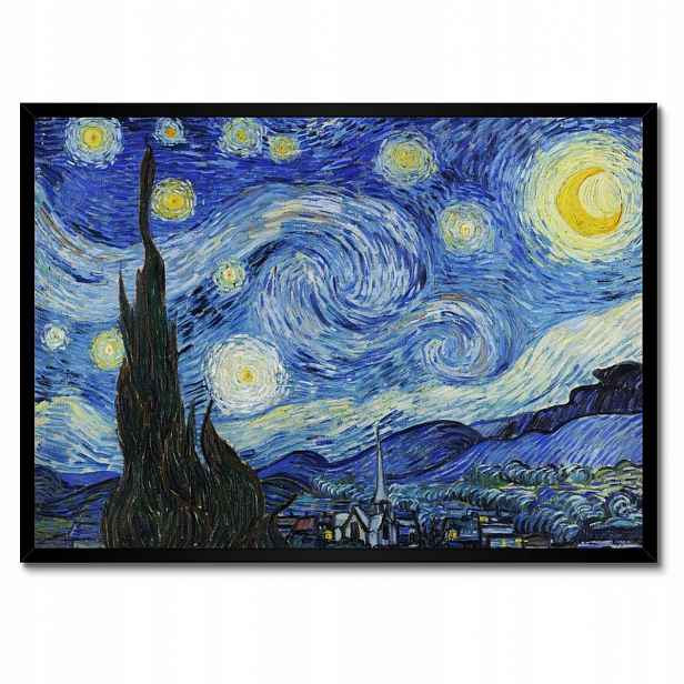 Plakáty v rámu 70x50 Hvězdná noc Van Gogh