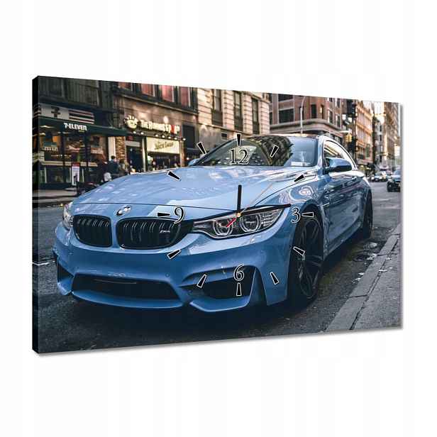 Hodiny 60x40 Bmw Modré