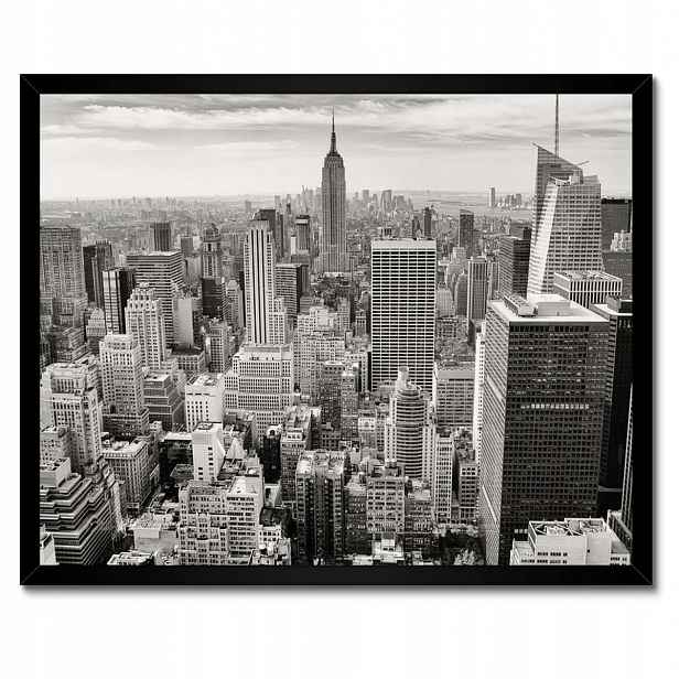 Plakáty v rámu 50x40 Manhattan z ptačí perspektivy