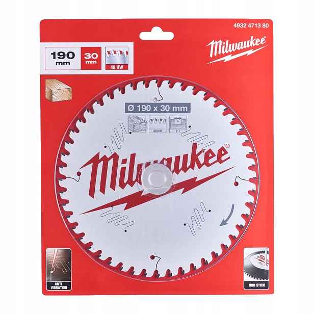 Řezací kotouč Milwaukee Csb P 190 x 30 mm 48 zubů 4932471380