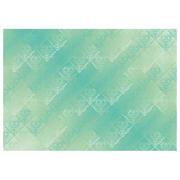 Vliesová fototapeta Damask Akvarel Mátová Elegance Vzor 312x219 lepidlo