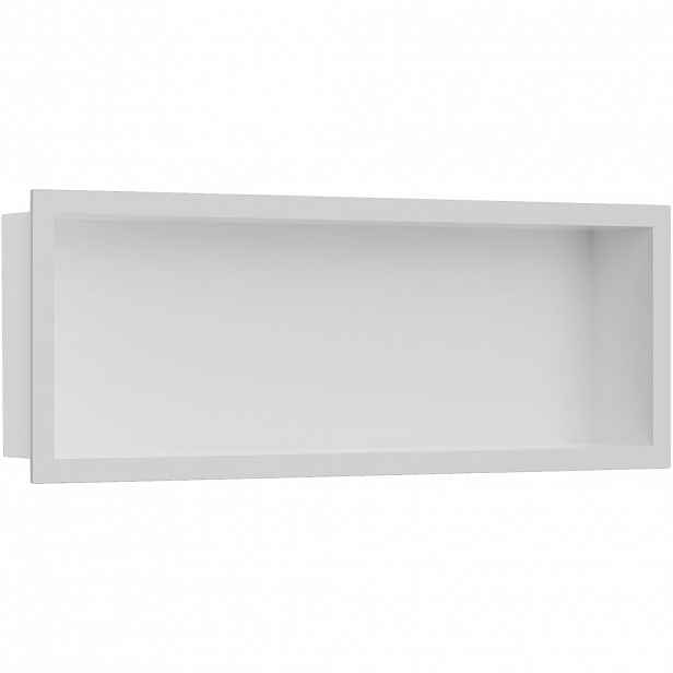 Zápustná polička/nika s okrajem do obkladu - bílá matná - 60x20x10 cm