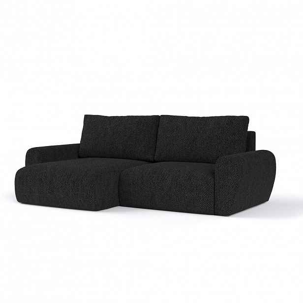 AltaBeds ROHOVÁ SEDAČKA OMARI, textil, Černá