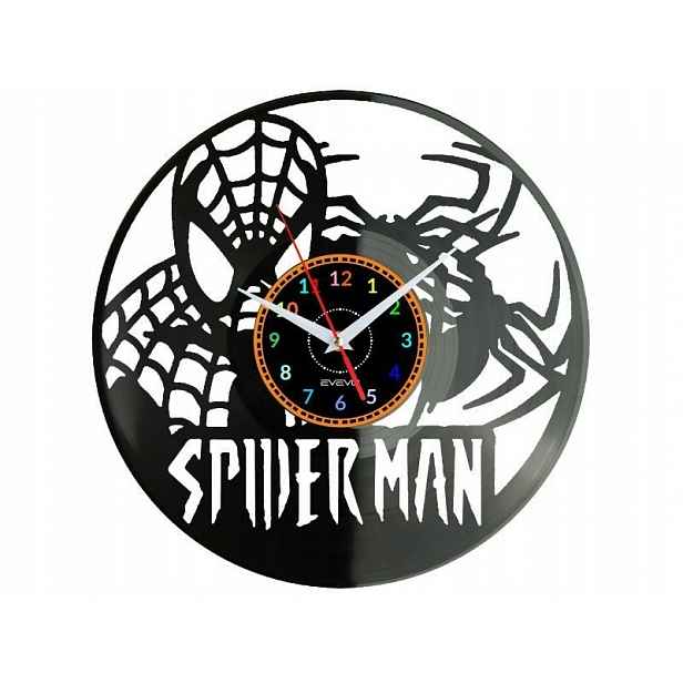 Spiderman Dárek Originální dekorace do domu Hodiny z vinylové desky