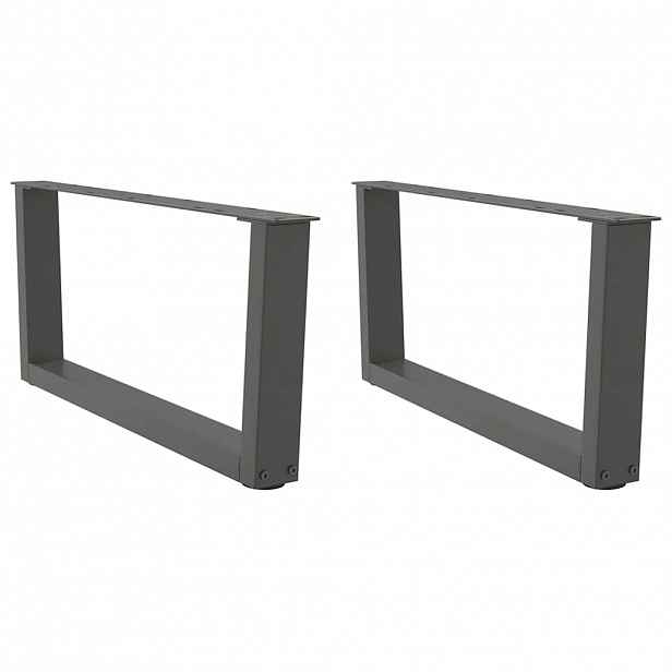 vidaXL Nohy konferenčního stolku ve tvaru V 2 ks antracitové 70 x (30-31,3) cm ocelové