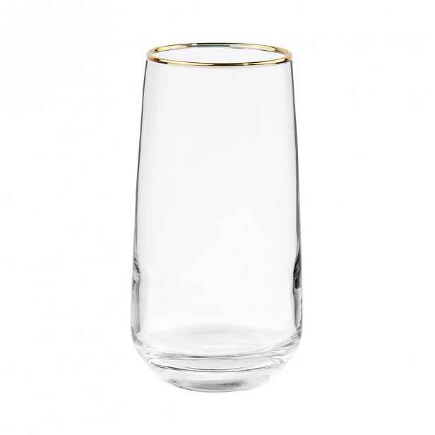Butlers TOUCH OF GOLD Sklenice na longdrink se zlatým okrajem 480 ml