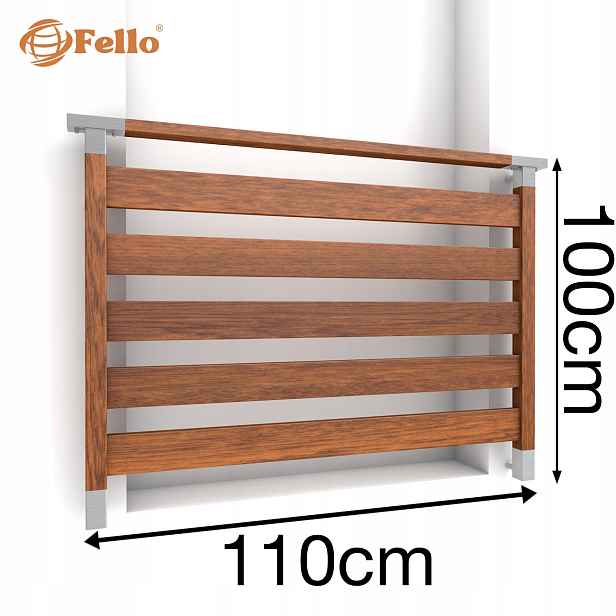 CLASSIC5 Francouzský balkon 110 cm Balustrada