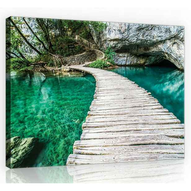Obraz Na Plátně Plátno 70x50 Jezero Plitwice