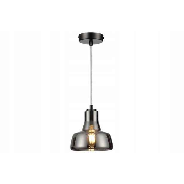 Reality Závěsná lampa Haga Industriální Sklo Chrom E27 40W